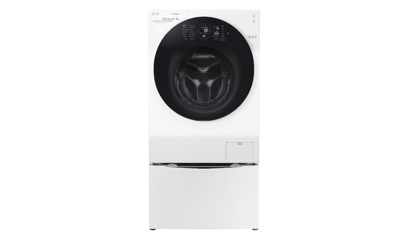 LG 1-12 kg / 1-8 kg LG TWINWash™ med True Steam™  & 6 Motion Direct Drive. Kombinerad tvätt/tork med Wi-Fi och Miniwash, FH6G1BCH2NW
