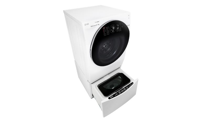 LG 1-12 kg / 1-8 kg LG TWINWash™ med True Steam™  & 6 Motion Direct Drive. Kombinerad tvätt/tork med Wi-Fi och Miniwash, FH6G1BCH2NW