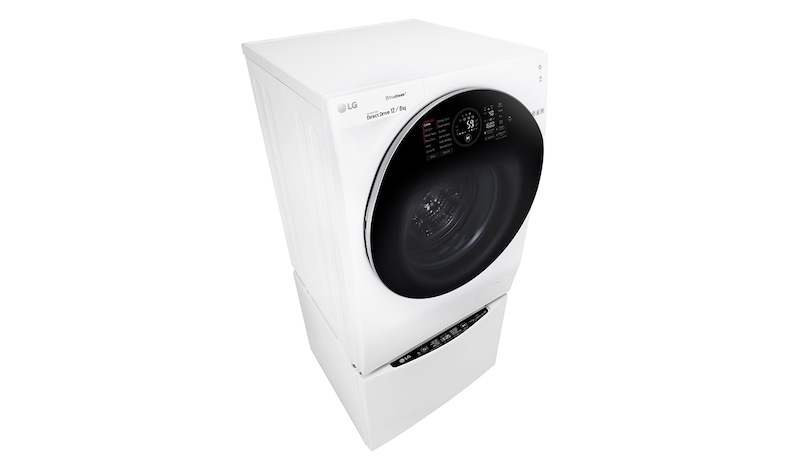 LG 1-12 kg / 1-8 kg LG TWINWash™ med True Steam™  & 6 Motion Direct Drive. Kombinerad tvätt/tork med Wi-Fi och Miniwash, FH6G1BCH2NW
