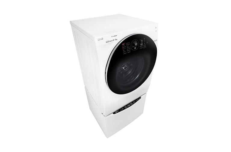 LG 1-12 kg / 1-8 kg LG TWINWash™ med True Steam™  & 6 Motion Direct Drive. Kombinerad tvätt/tork med Wi-Fi och Miniwash, FH6G1BCH2NW