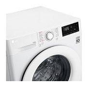 LG 10.5 kg Tvättmaskin(Vit) - Steam, Energiklass A, AI DD™, Smart Diagnosis™, FV34JNS0A