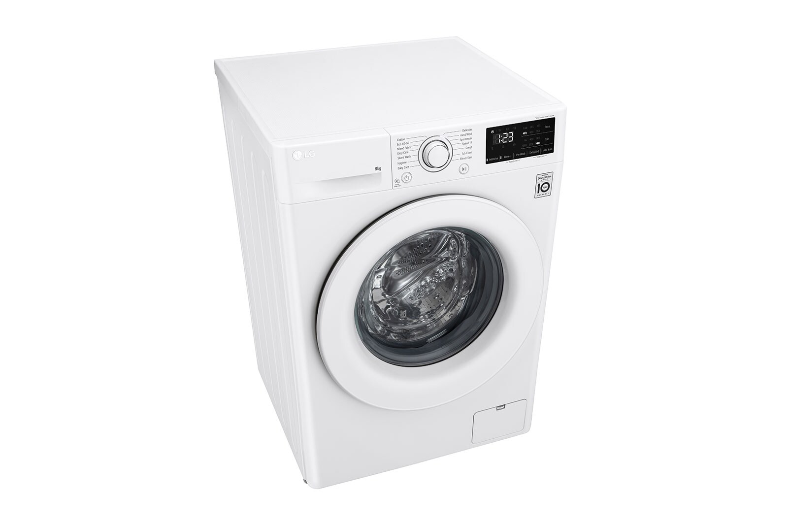 LG 8 kg Tvättmaskin(Vit) - Energiklass B, AI DD™, Smart Diagnosis™, FV34TN00E