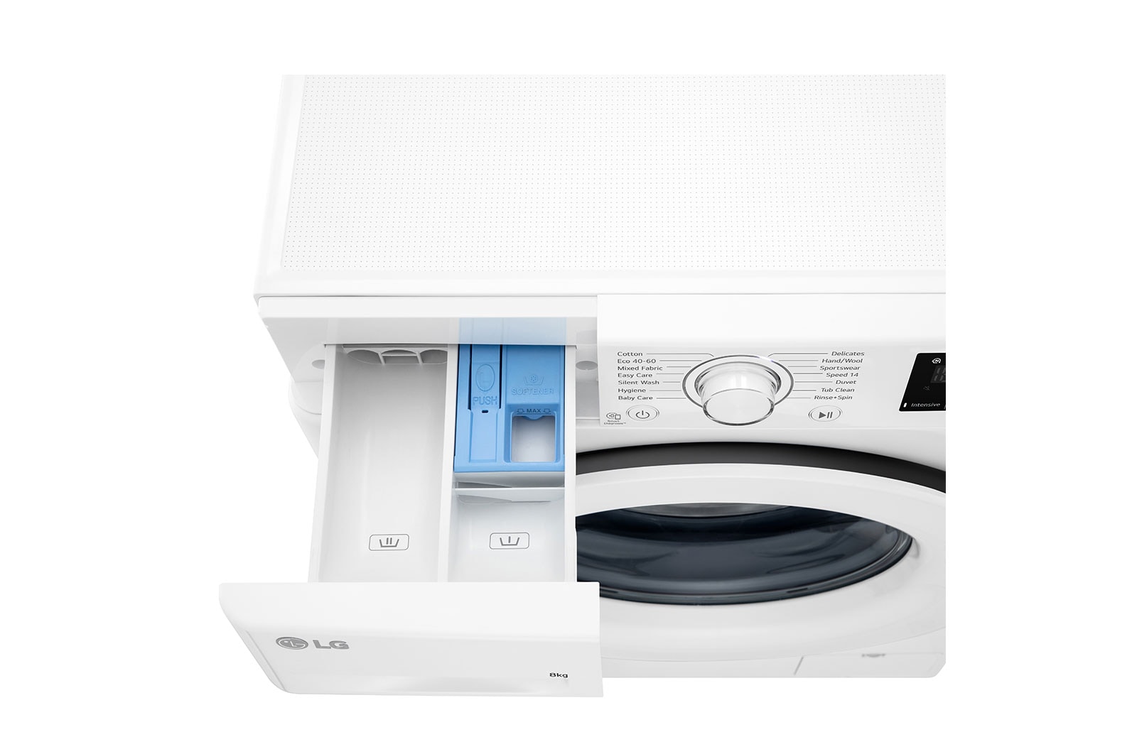 LG 8 kg Tvättmaskin(Vit) - Energiklass B, AI DD™, Smart Diagnosis™, FV34TN00E