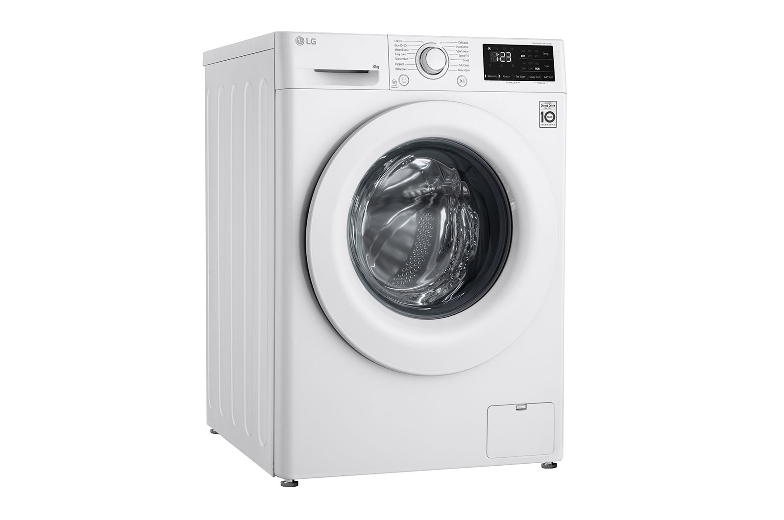 LG 8 kg Tvättmaskin(Vit) - Energiklass B, AI DD™, Smart Diagnosis™, FV34TN00E
