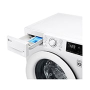 LG 8 kg Tvättmaskin(Vit) - Energiklass B, AI DD™, Smart Diagnosis™, FV34TN00E