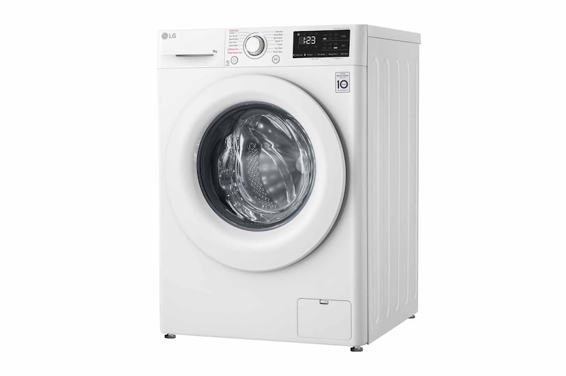 LG 9 kg Tvättmaskin(Vit) - Steam, Energiklass A, AI DD™, Smart Diagnosis™, FV34VNS0A