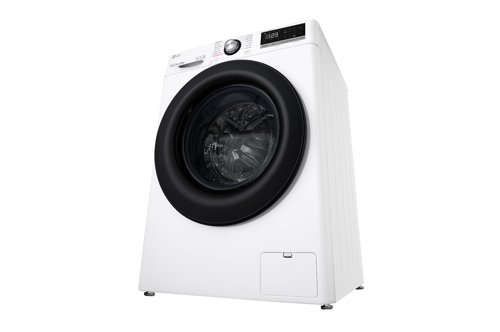 LG 9 kg Tvättmaskin(Vit) - Steam, Energiklass B, AI DD™, Smart Diagnosis™, FV50VNS3E