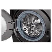 LG 10.5 kg Tvättmaskin(Svart) - Auto Dose, Steam, Energiklass A, TurboWash360™, AI DD™, Smart Diagnosis™ med Wi-Fi, FV74JNS2QA