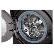 LG 12 kg Tvättmaskin(Svart) - Steam+, Energiklass A, , TurboWash360™, AI DD™, Smart Diagnosis™ med Wi-Fi, FV90BNS2BE