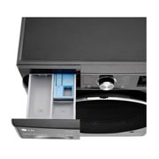 LG 12 kg Tvättmaskin(Svart) - Steam+, Energiklass A, , TurboWash360™, AI DD™, Smart Diagnosis™ med Wi-Fi, FV90BNS2BE