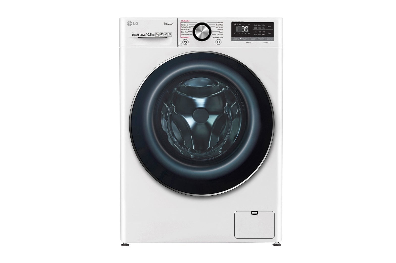 Vy framifrån av 1-10.5 kg Steam&#43;, TurboWash360™, AI DD och Wi-Fi FV90JNS2Q