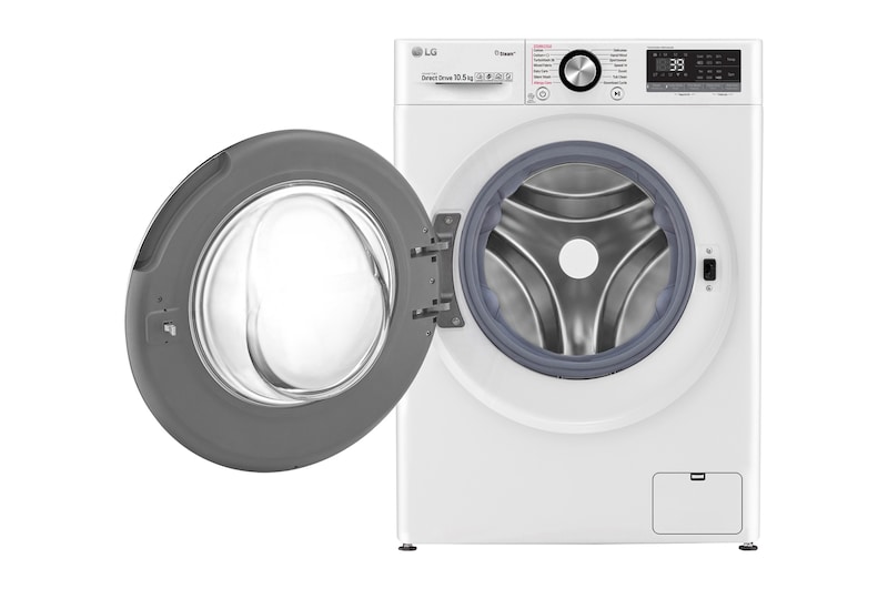 LG 1-10.5 kg Steam+, TurboWash360™, AI DD och Wi-Fi, FV90JNS2Q