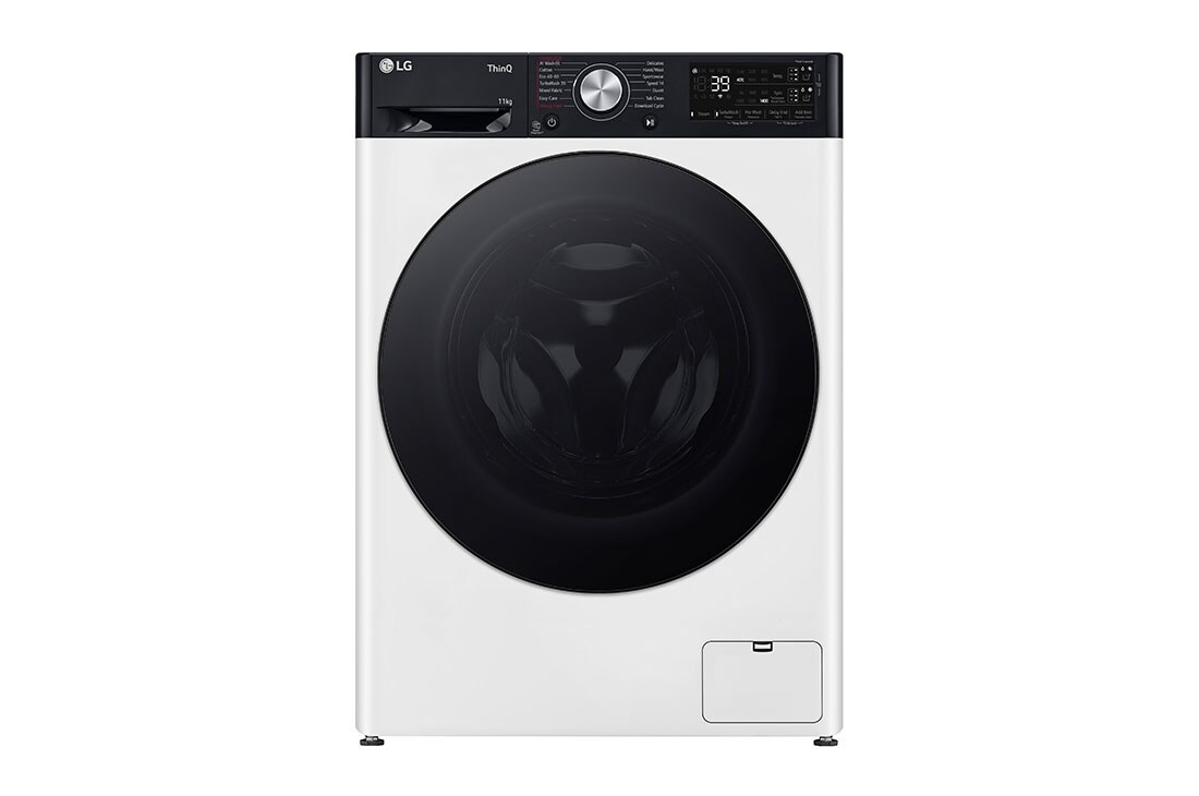 LG 11 kg Tvättmaskin(Vit) - Auto Dose, Steam, Energiklass A, TurboWash360™, AI DD™, Smart Diagnosis™ med Wi-Fi, FV94ENS2BA