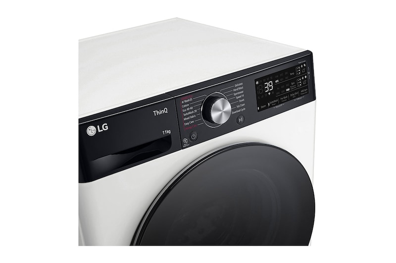 LG 11 kg Tvättmaskin(Vit) - Auto Dose, Steam, Energiklass A, TurboWash360™, AI DD™, Smart Diagnosis™ med Wi-Fi, FV94ENS2BA