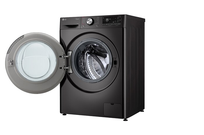 LG 11 kg Tvättmaskin(Svart) - Auto Dose, Steam, Energiklass A, TurboWash360™, AI DD™, Smart Diagnosis™ med Wi-Fi, FV94ENS2QA