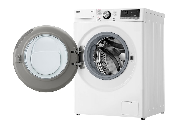 LG 11 kg Tvättmaskin(Vit) - Steam, Energiklass A, TurboWash360™, AI DD™, Smart Diagnosis™ med Wi-Fi, FV94ENS2WN