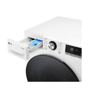 LG 11 kg Tvättmaskin(Vit) - Steam, Energiklass A, TurboWash360™, AI DD™, Smart Diagnosis™ med Wi-Fi, FV94ENS2WN