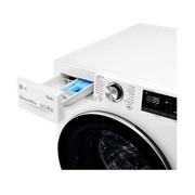 LG 10.5 kg Tvättmaskin(Vit) - Steam+, Energiklass A, , TurboWash360™, AI DD™, Smart Diagnosis™ med Wi-Fi, FV96JNS2QE