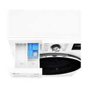 LG 10.5 kg Tvättmaskin(Vit) - Steam+, Energiklass A, , TurboWash360™, AI DD™, Smart Diagnosis™ med Wi-Fi, FV96JNS2QE