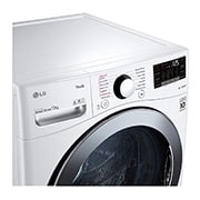 LG 17 kg Tvättmaskin(Vit) - Steam, Energiklass E, TurboWash™, Smart Diagnosis™ med Wi-Fi, FVB17NS2QE