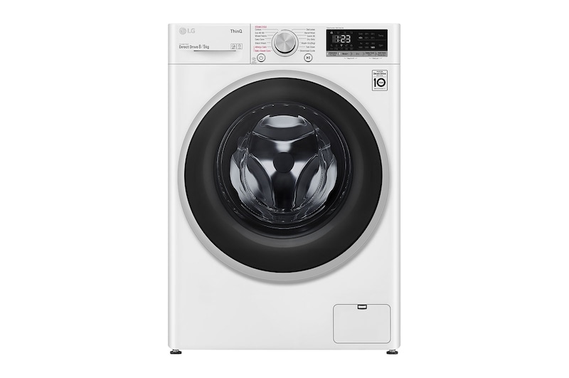 LG 8 kg / 5 kg Tvättmaskin/Torktumlare(Vit) - Steam, Energiklass E, AI DD™, Smart Diagnosis™ med Wi-Fi, K4DV508S1W