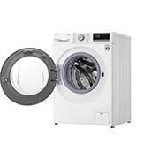 LG 8 kg Tvättmaskin(Vit) - Steam, Energiklass D, AI DD™, Smart Diagnosis™ med Wi-Fi, K4WV408S1W