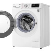 LG 9 kg Tvättmaskin(Vit) - Steam, AI DD™, Smart Diagnosis™ med Wi-Fi, K4WV409S1W