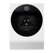 Vy framifrån av 12 kg / 7 kg LG SIGNATURE Tvättmaskin/Torktumlare(Vit) - Steam, Energiklass A, TurboWash™, Auto Dose, Smart Diagnosis™ med Wi-Fi LSWD100E