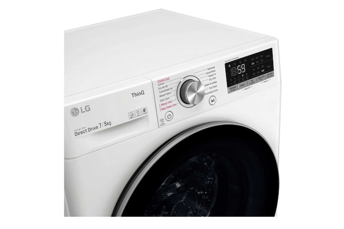 LG 7 kg / 5 kg Tvättmaskin/Torktumlare(Vit) - Steam, Energiklass E, TurboWash™, AI DD™, Smart Diagnosis™ med Wi-Fi, P4AOQH1WS
