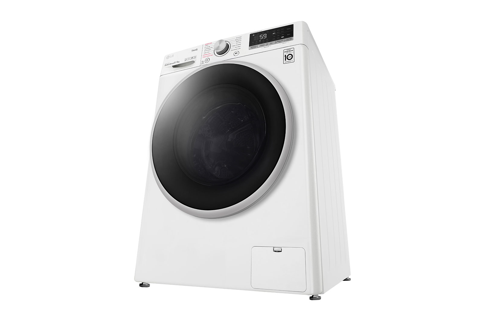 LG 8 kg / 6 kg Tvättmaskin/Torktumlare(Vit) - Energiklass E, AI DD™, Smart Diagnosis™ med Wi-Fi, P4AOTH1WE