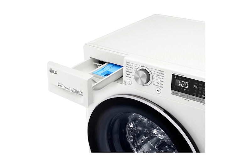 LG 8 kg Tvättmaskin(Vit)  AI DD™, Smart Diagnosis™ med Wi-Fi, P4AOVN0W