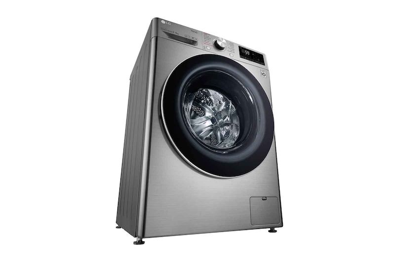 LG 9 kg / 6 kg Tvättmaskin/Torktumlare(Stainless Silver) - Steam, Energiklass E, TurboWash™, AI DD™, Smart Diagnosis™ med Wi-Fi, P4AQVH1VE