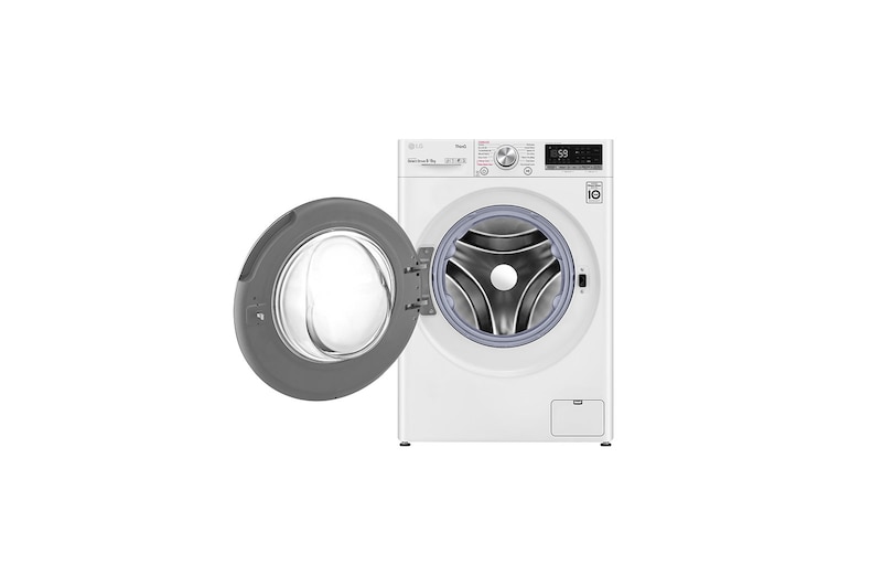 LG 9 kg / 6 kg Tvättmaskin/Torktumlare(Vit) - Steam, Energiklass E, TurboWash™, AI DD™, Smart Diagnosis™ med Wi-Fi, CV50V6S2EE