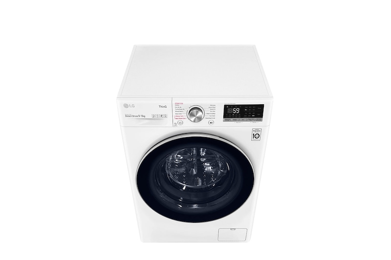 LG 9 kg / 6 kg Tvättmaskin/Torktumlare(Vit) - Steam, Energiklass E, TurboWash™, AI DD™, Smart Diagnosis™ med Wi-Fi, CV50V6S2EE