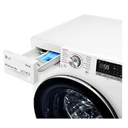 LG 9 kg / 6 kg Tvättmaskin/Torktumlare(Vit) - Steam, Energiklass E, TurboWash™, AI DD™, Smart Diagnosis™ med Wi-Fi, CV50V6S2EE