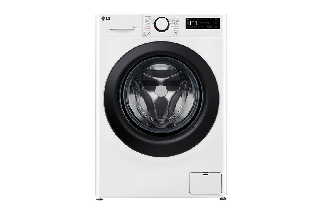 LG 9kg / 6 kg Tvättmaskin/Torktumlare(Vit) - Steam, Energiklass A/D, AI DD™, Smart Diagnosis™, P4Y5VRP6W