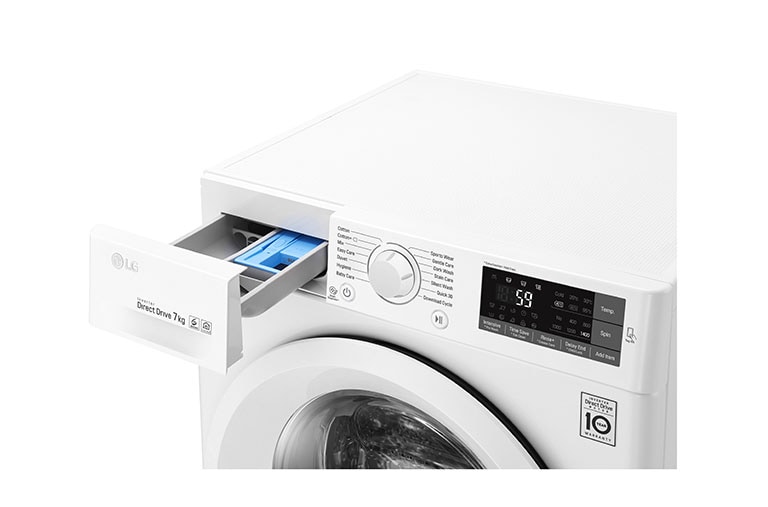 LG 1-7 kg  6 Motion Direct Drive tvättmaskin, NFC, energiklass A+++ ( -30%), Q5J5QN3W