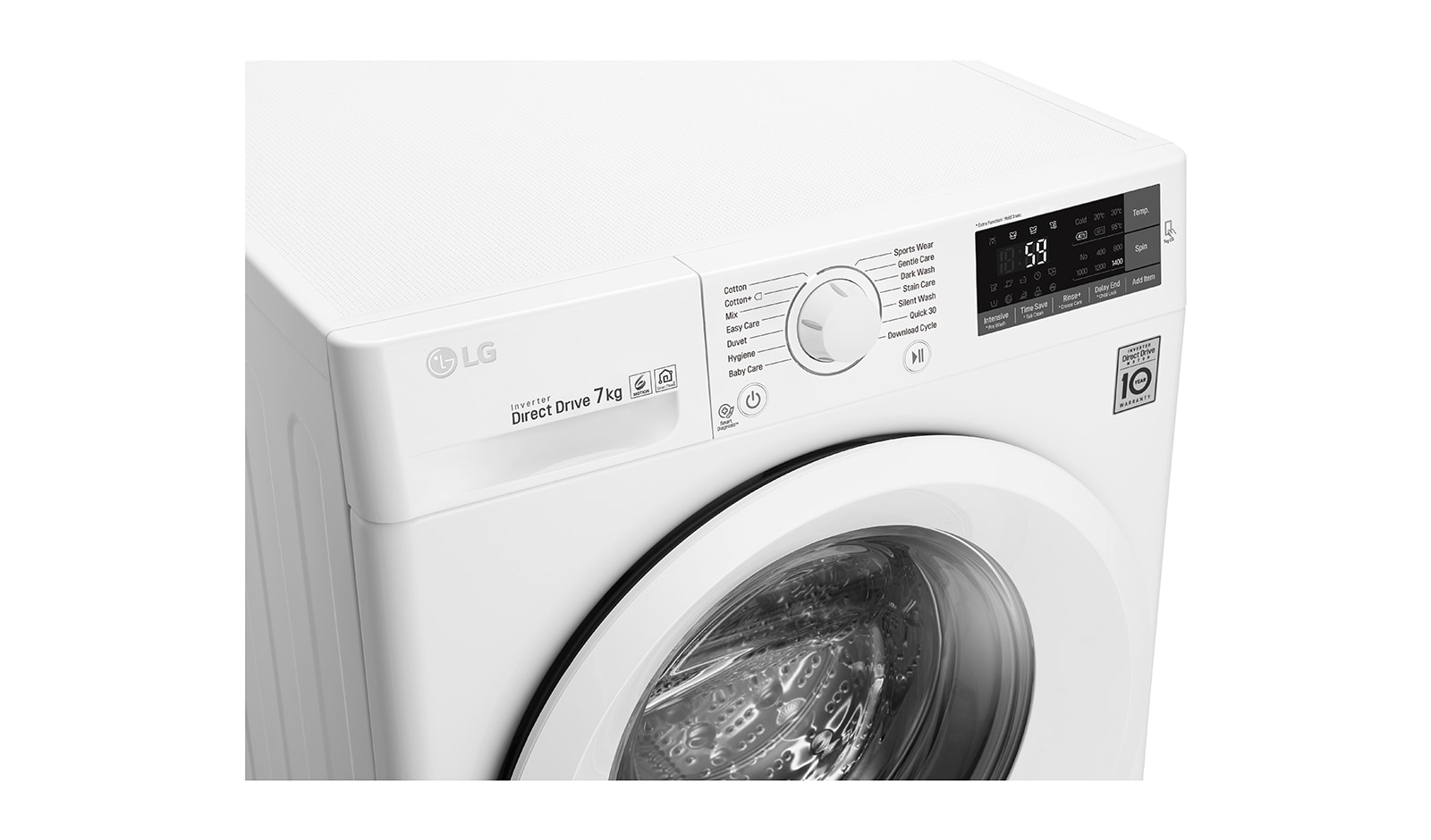 LG 1-7 kg  6 Motion Direct Drive tvättmaskin, NFC, energiklass A+++ ( -30%), Q5J5QN3W