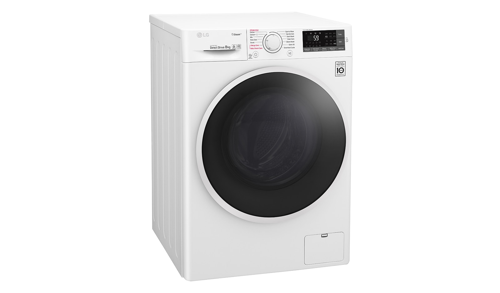 LG 1-8 kg Spa Steam & NFC, 6 Motion Direct Drive tvättmaskin, Q5J6TY0W