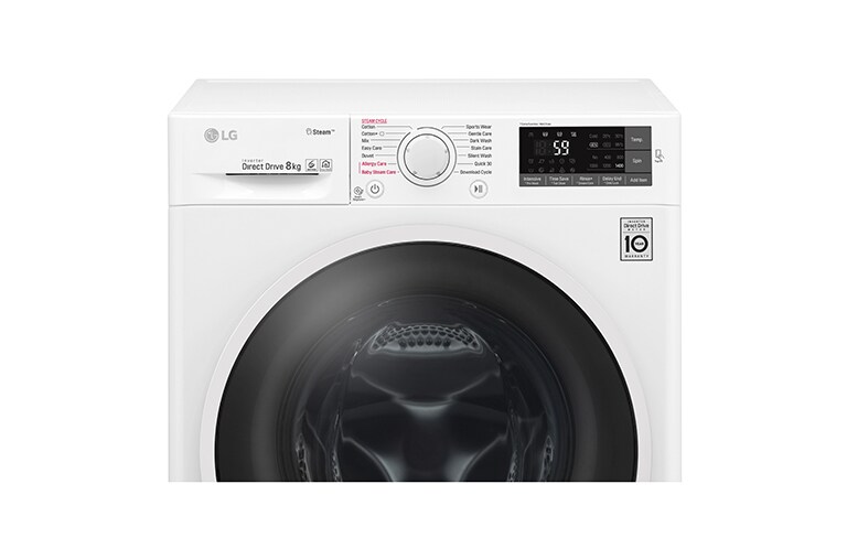 LG 1-8 kg Spa Steam & NFC, 6 Motion Direct Drive tvättmaskin, Q5J6TY0W