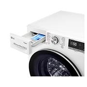 LG 1-10.5 kg Steam+, TurboWash™, AI DD och Wi-Fi,  energiklass A+++ ( -40%), S4WV710S1W
