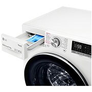 LG 9 kg / 6 kg Tvättmaskin/Torktumlare(Vit) - Steam, Energiklass E, TurboWash™, AI DD™, Smart Diagnosis™ med Wi-Fi, W4DV709H1W