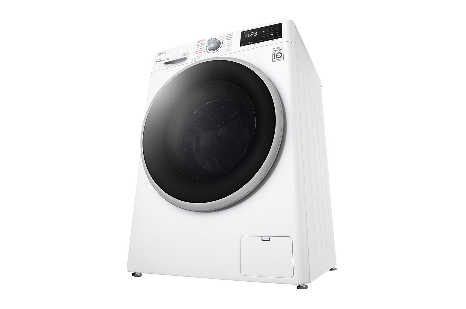 LG 8 kg Tvättmaskin(Vit) - Steam, Energiklass C, AI DD™, Smart Diagnosis™ , W4WV408S1WE