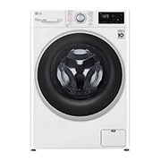 Vy framifrån av 8 kg Tvättmaskin(Vit) - Steam, Energiklass C, AI DD™, Smart Diagnosis™  W4WV408S1WE