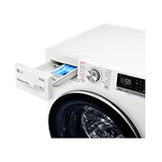LG 12 kg Tvättmaskin(Vit) - Steam, Energiklass B, TurboWash™, AI DD™, Smart Diagnosis™ med Wi-Fi, W4WV712S1W
