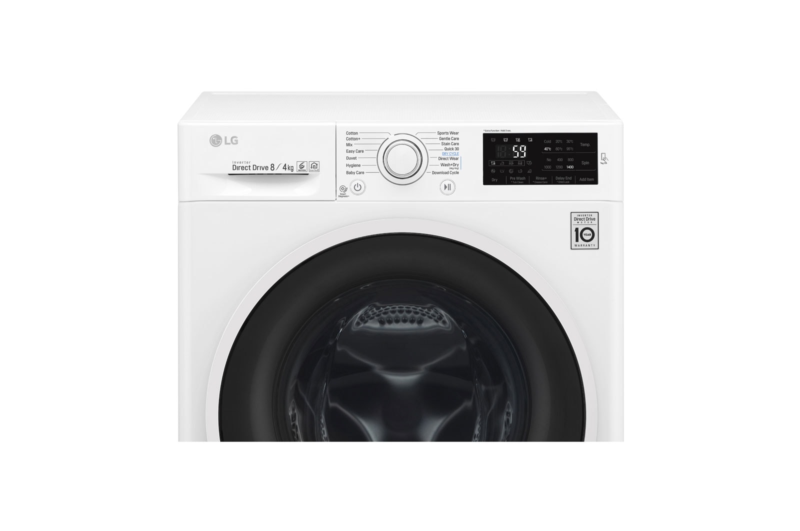 LG 1-8 kg / 1-4 kg 6 Motion Direct Drive Kombinerad tvätt/tork, NFC & energiklass A , W5J6AM0W