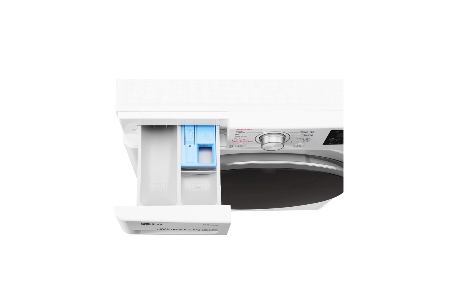 LG 1-8 kg / 1-5 kg Spa Steam & 6 Motion Direct Drive Kombinerad tvätt/tork, NFC & energiklass A, W5J6TG1W