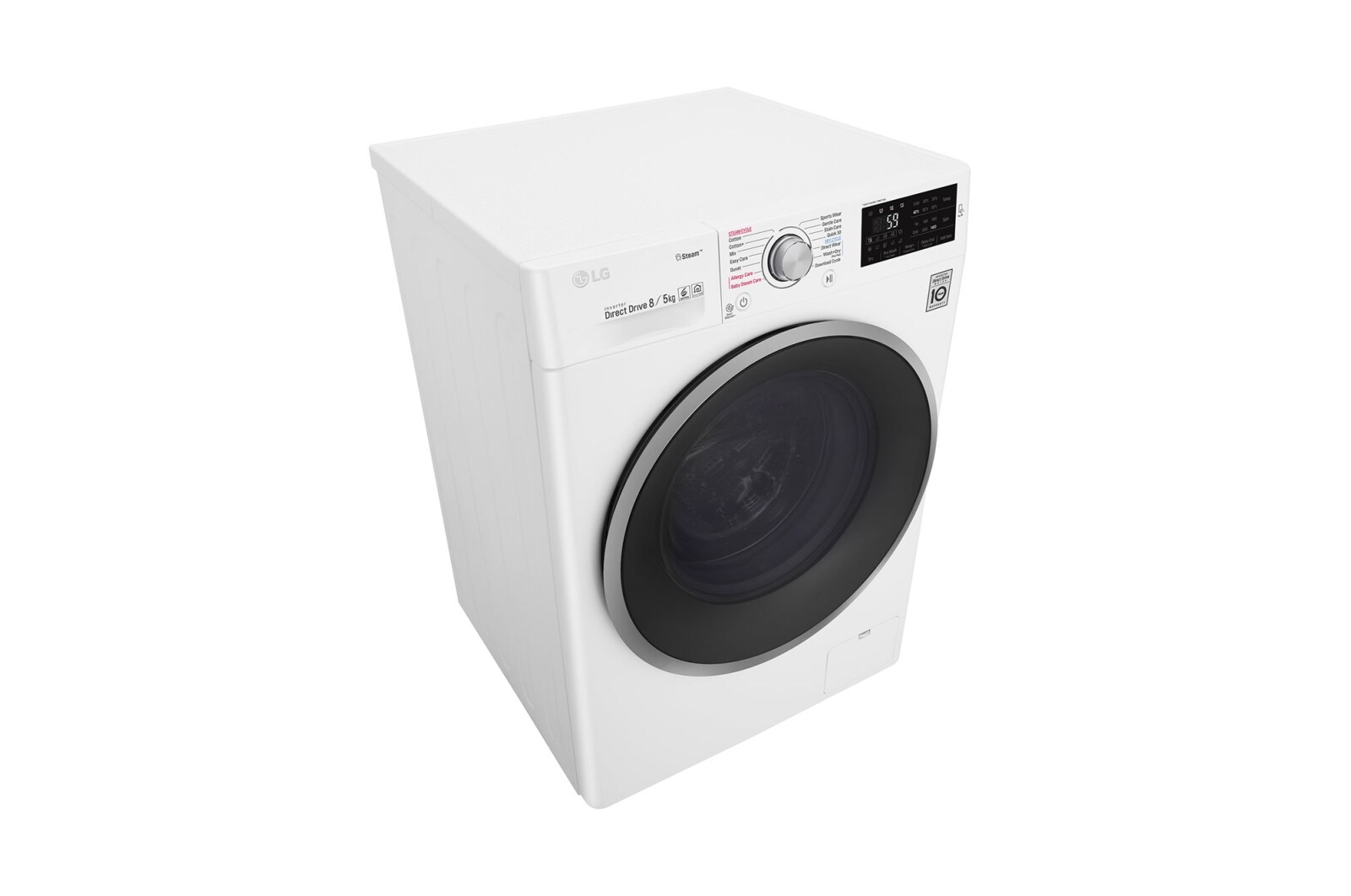 LG 1-8 kg / 1-5 kg Spa Steam & 6 Motion Direct Drive Kombinerad tvätt/tork, NFC & energiklass A, W5J6TG1W