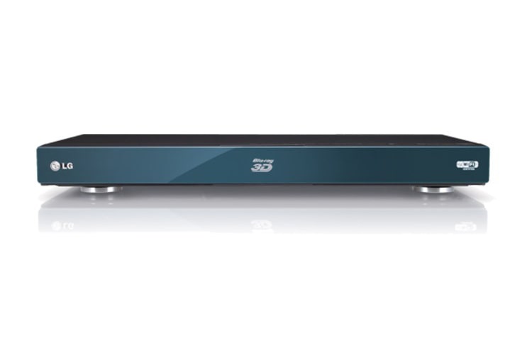 Vy framifrån av LG Blu-ray spelare med 3D och HDMI 1.4 BX580