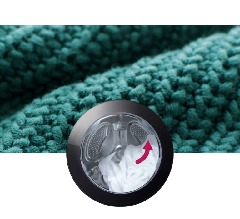 När bakgrunden ändras till tröjor, mjuk bomull och jeans aktiveras ett tvättmönster som passar tyget.